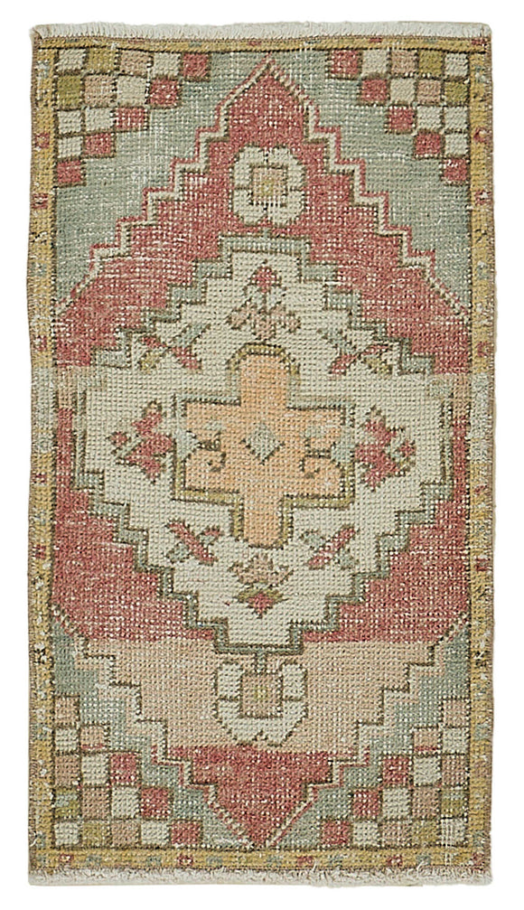 1x3 Vintage Turkish Small Rug - 50799