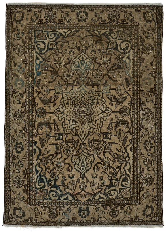 4x6 Vintage Hand-Knotted Rug - 50979