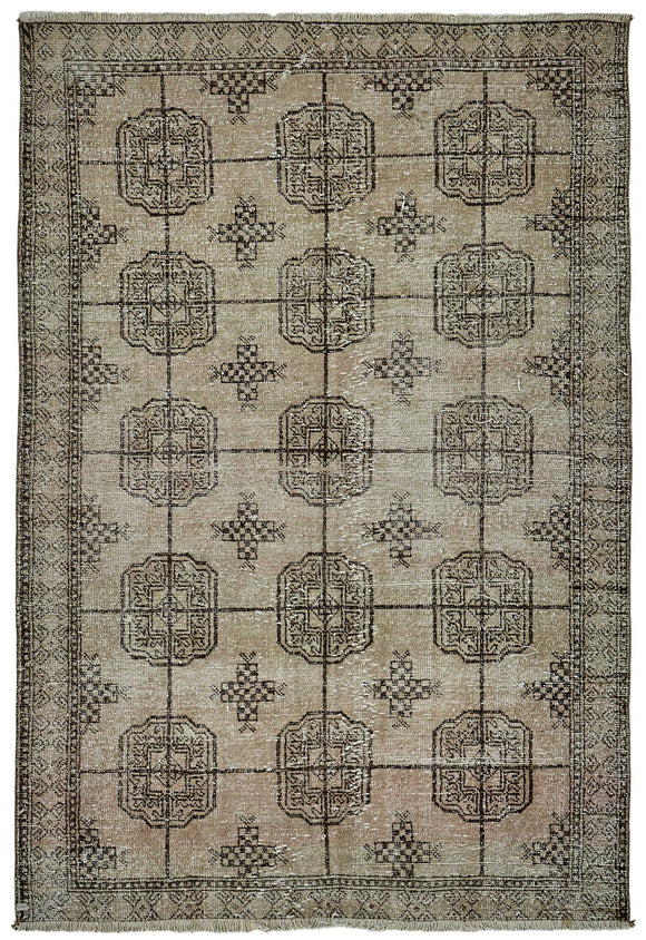 4x6 Vintage Hand-Knotted Rug - 50980