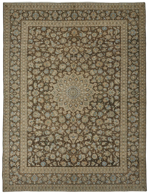 10x13 Vintage Hand-Knotted Rug - 50985