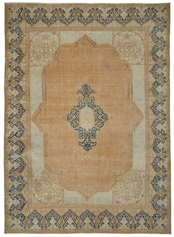 9x13 Vintage Hand-Knotted Rug - 50989