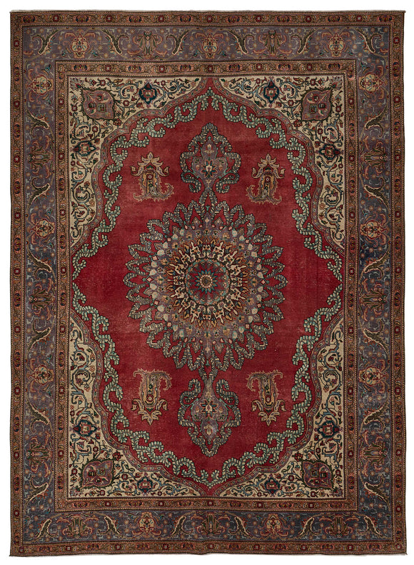 9x12 Vintage Hand-Knotted Rug - 50991