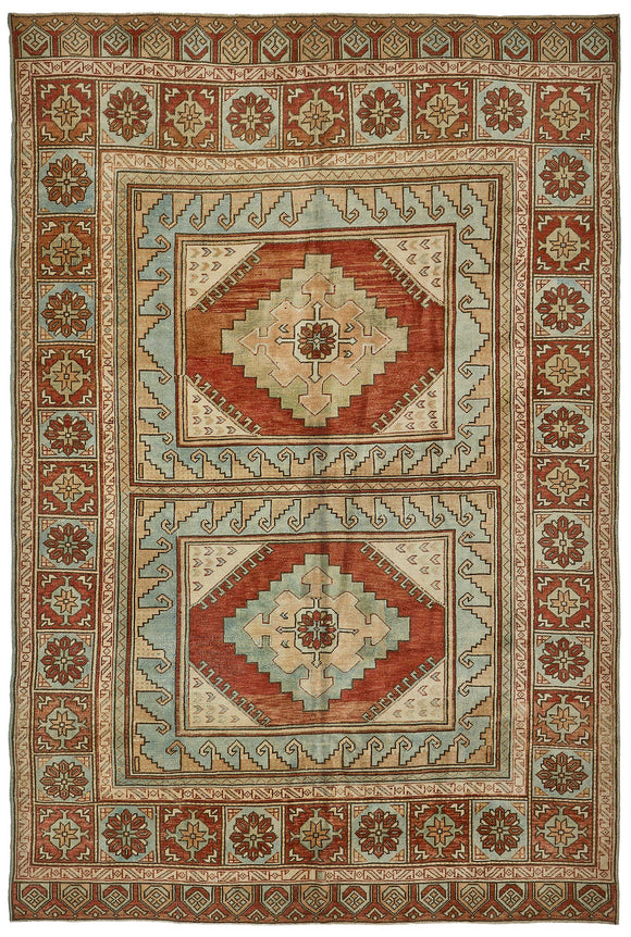 7x10 Vintage Hand-Knotted Rug - 50998