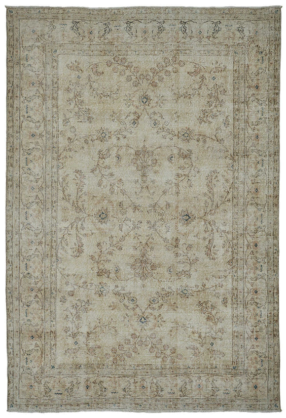 7x10 Vintage Hand-Knotted Rug - 51001
