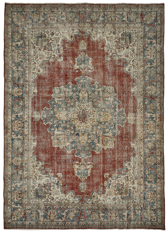 9x12 Vintage Hand-Knotted Rug - 51005