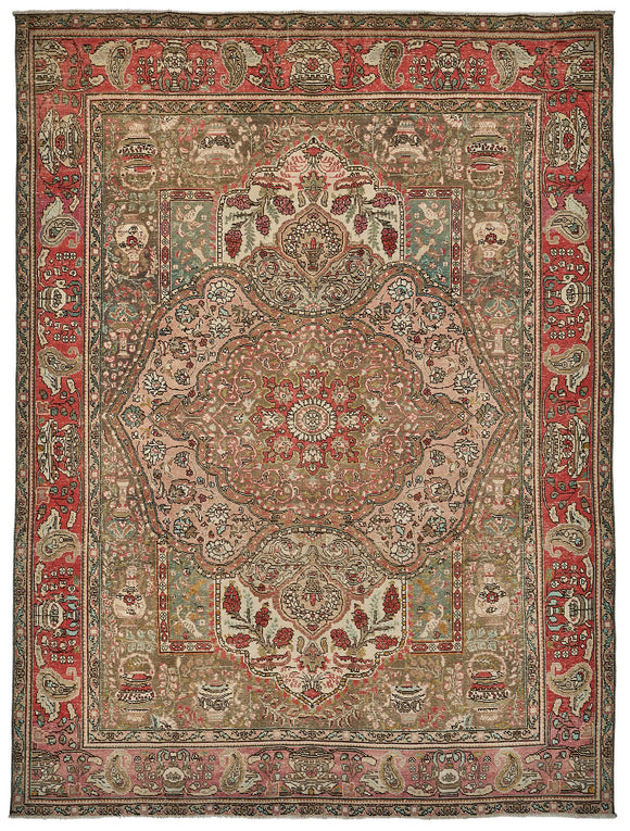 8x11 Vintage Hand-Knotted Rug - 51007