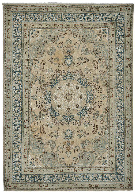 7x9 Vintage Hand-Knotted Rug - 51017
