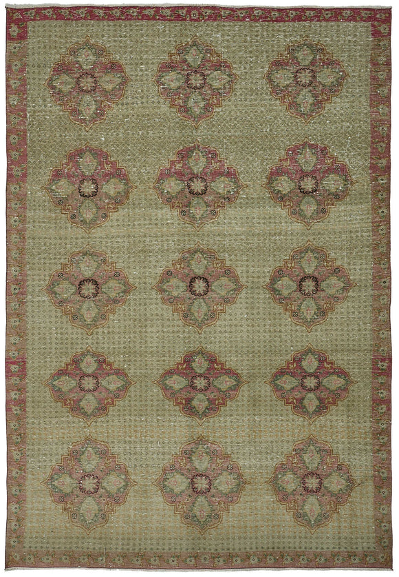 7x10 Vintage Hand-Knotted Rug - 51023
