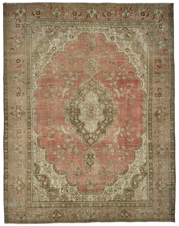 10x13 Vintage Hand-Knotted Rug - 51029