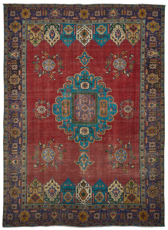 9x13 Vintage Hand-Knotted Rug - 51031