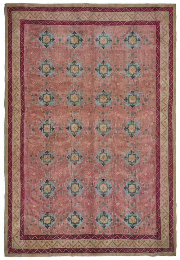 9x13 Vintage Hand-Knotted Rug - 51044