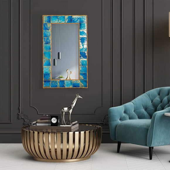 Hugo Handcrafted Wood Framed Wall Decor Mirror