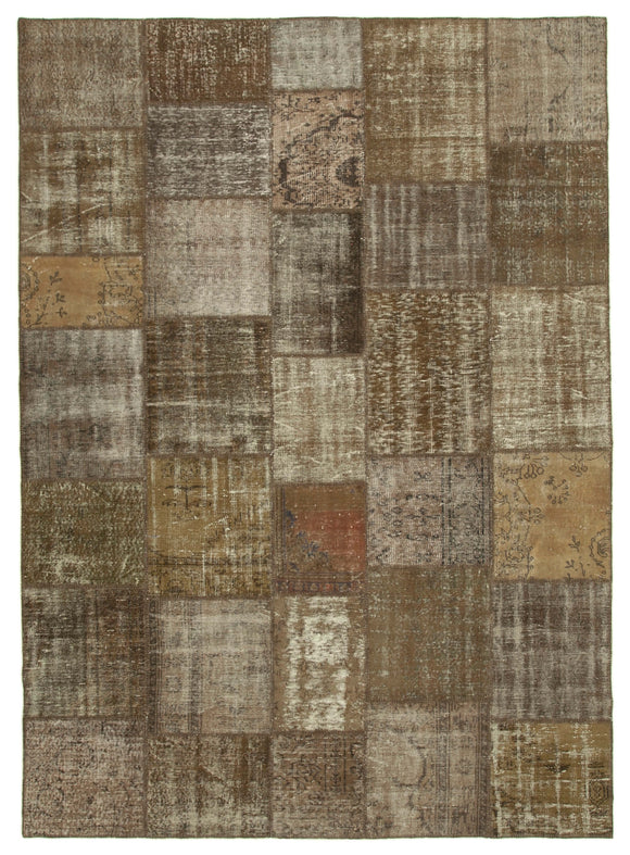 8' 4'' x 11' 8'' Hand-Knotted Turkish Patchwork Rug