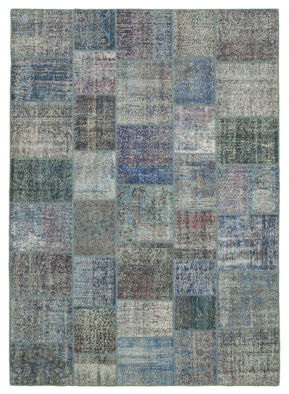 8' 4'' x 11' 8'' Hand-Knotted Turkish Patchwork Rug