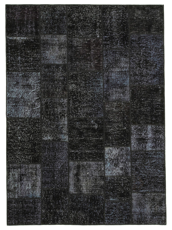 5' 8'' x 7' 11'' Hand-Knotted Turkish Patchwork Rug