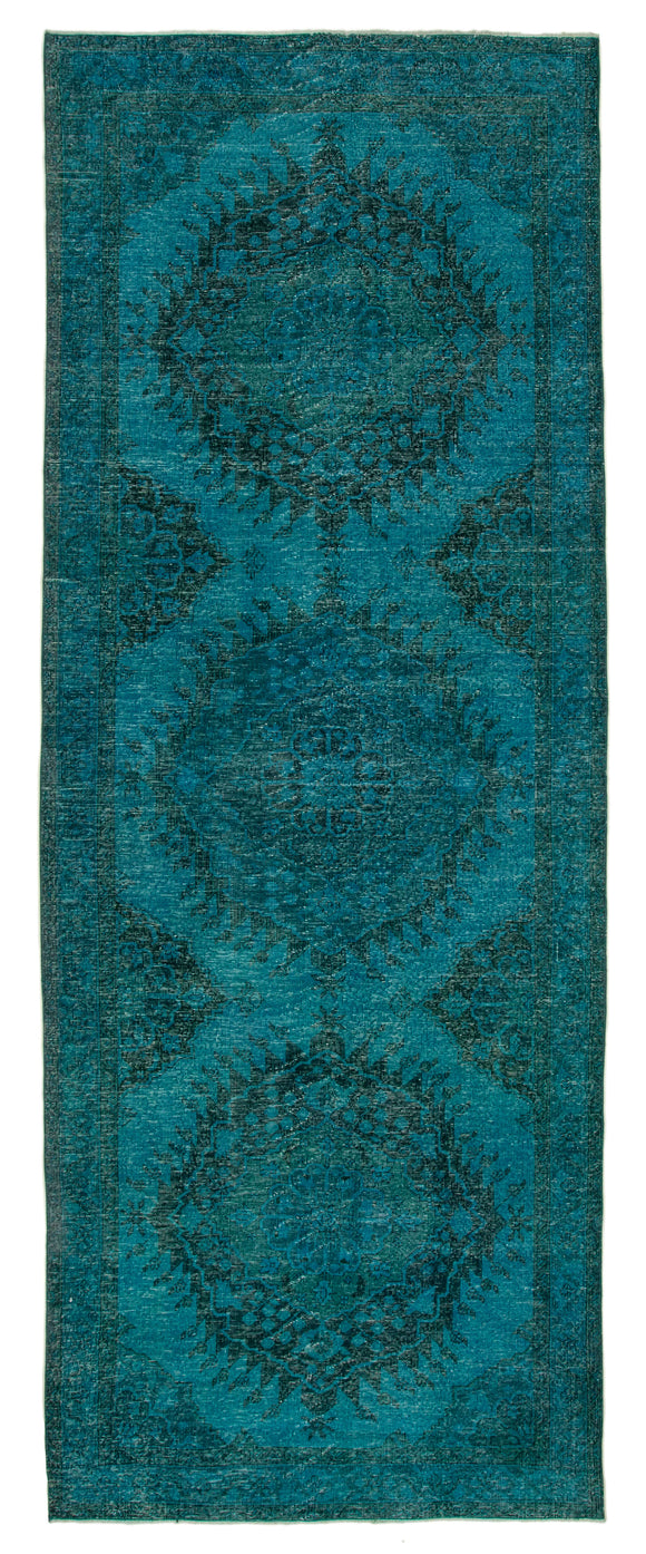 4' 11'' x 13' 4'' Turkish Hand-Knotted Runner Rug