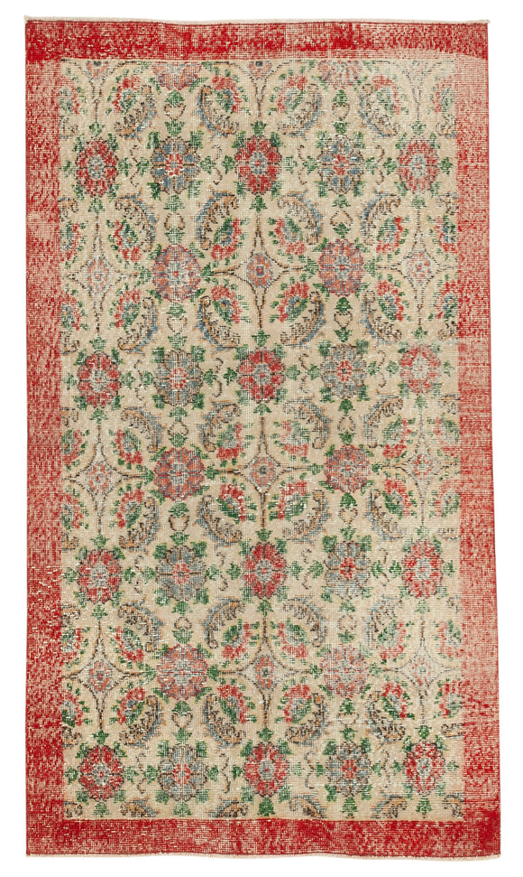 3' 9'' x 6' 6'' Hand-Knotted Turkish Boho Rug