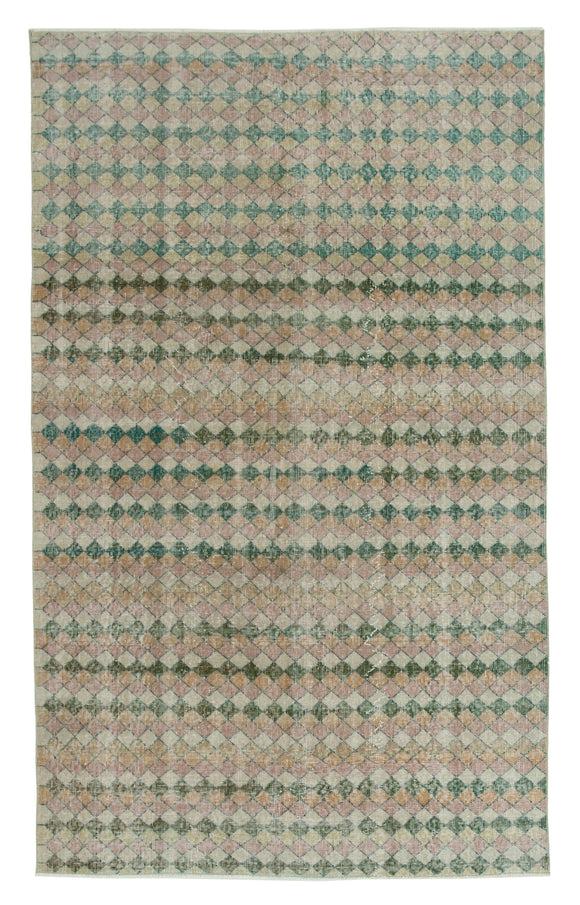 5' 1'' x 8' 4'' Hand-Knotted Turkish Boho Rug