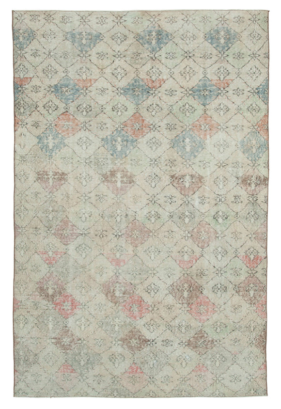 5' 11'' x 9' 2'' Hand-Knotted Turkish Boho Rug
