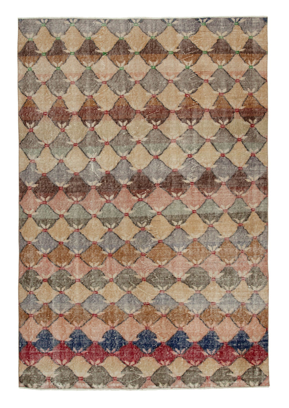 5' 5'' x 7' 9'' Hand-Knotted Turkish Boho Rug