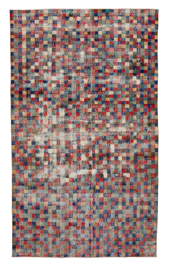 5' 4'' x 9' Hand-Knotted Turkish Boho Rug