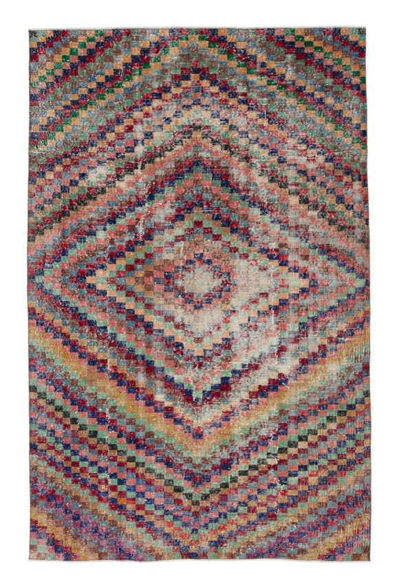 5' 6'' x 8' 8'' Hand-Knotted Turkish Boho Rug