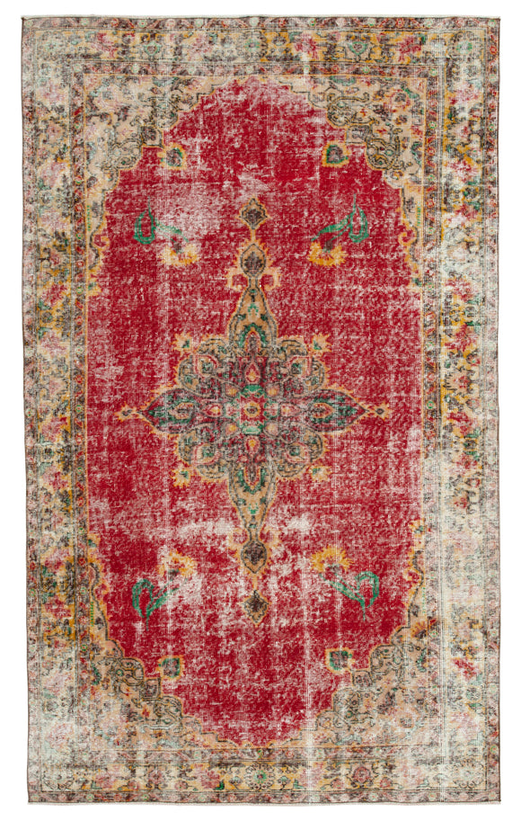 5' 5'' x 8' 10'' Hand-Knotted Turkish Boho Rug