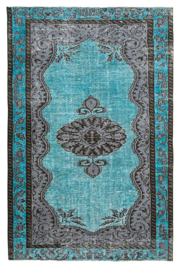 5' 11'' x 9' Turkish Hand Carved Rug