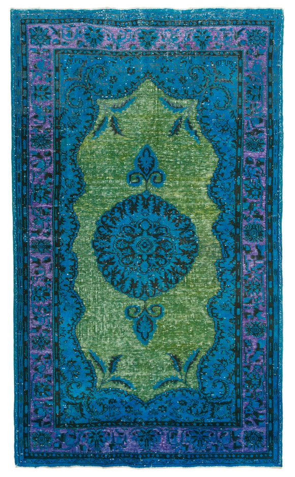 6' 2'' x 10' 6'' Handmade Turkish Blue Rug