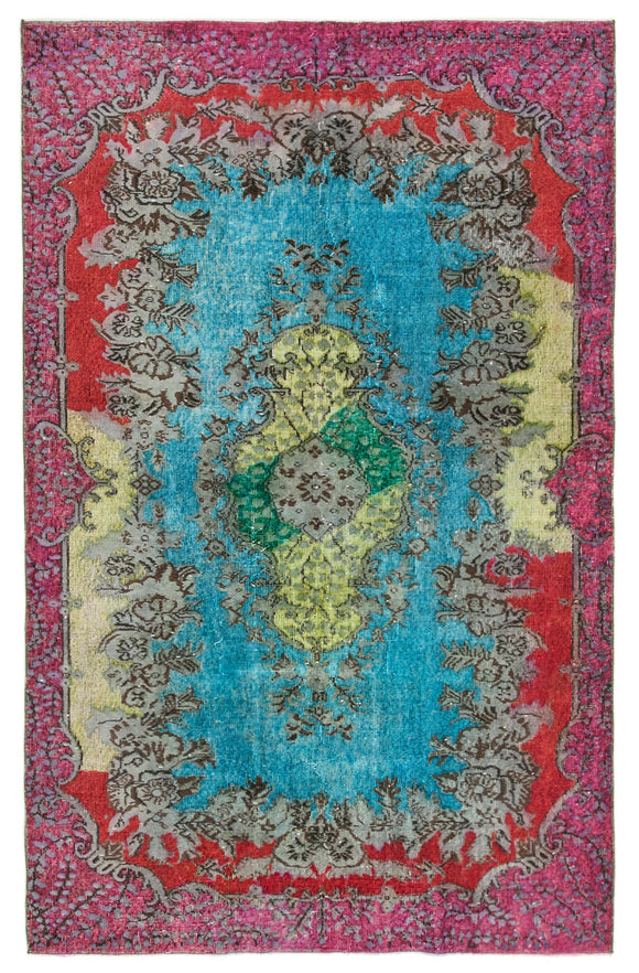 5' 11'' x 9' 2'' Turkish Hand Carved Rug