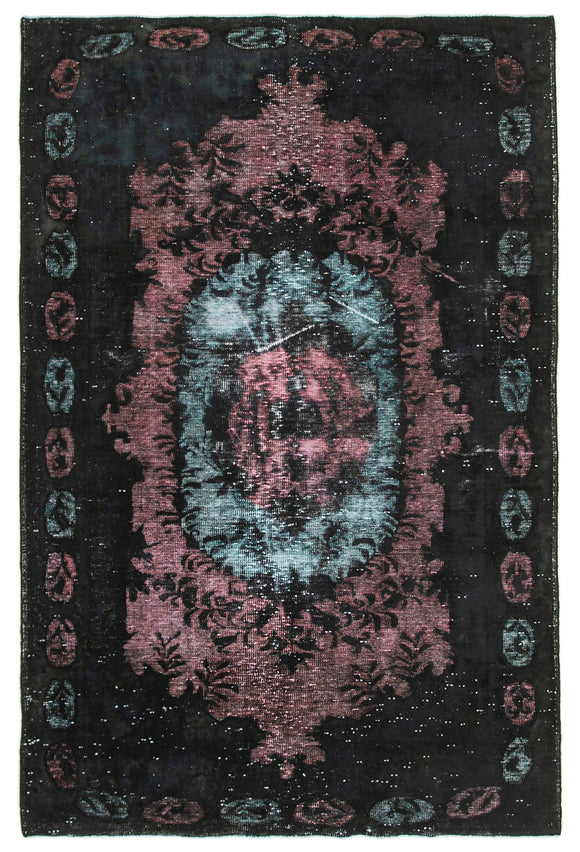 6' x 9' 3'' Turkish Hand Carved Rug