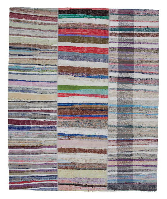 8' x 9' 11'' Vintage Turkish Patchwork Kilim Rug