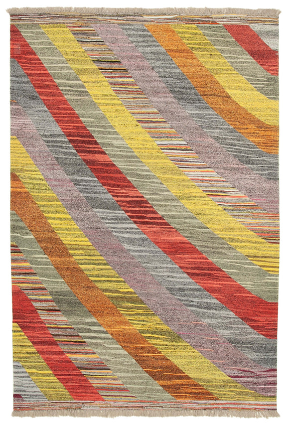 7' 1'' x 10' 6'' Handwoven Turkish Kilim Rug