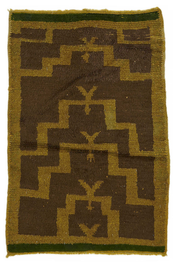 3' 2'' x 4' 10'' Vintage Tulu Rug
