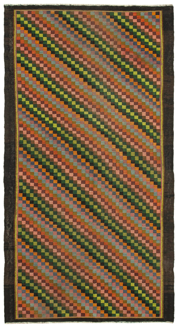 6' 10'' x 12' 7'' Moldovan Floral Vintage Rug