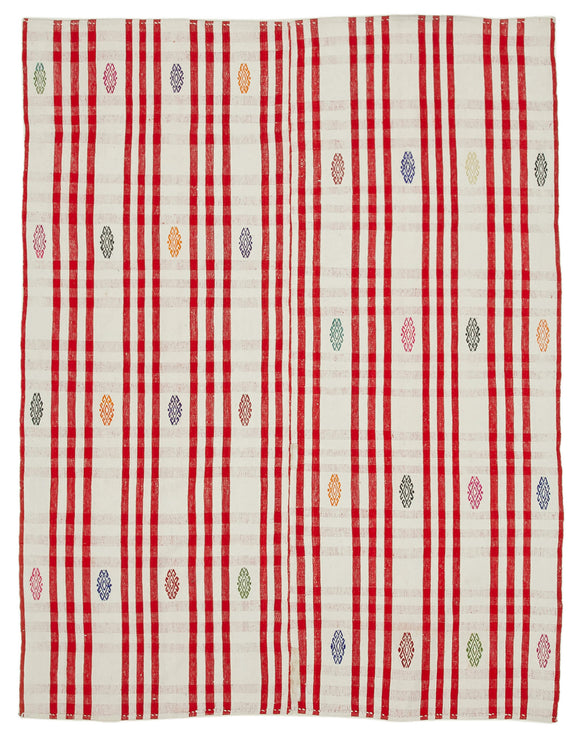 6' 5'' x 8' 6'' Turkish Handwoven Kilim Rug