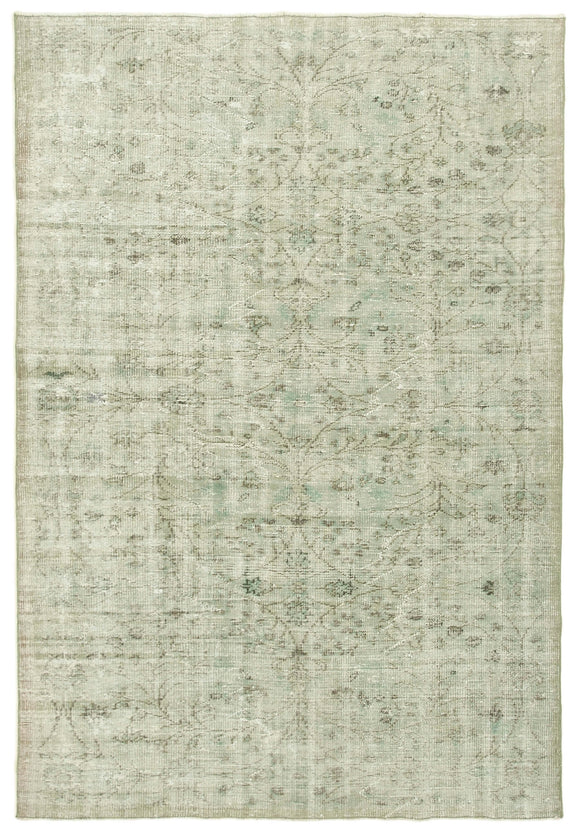 5' 11'' x 8' 8'' Handmade Vintage Overdyed Rug
