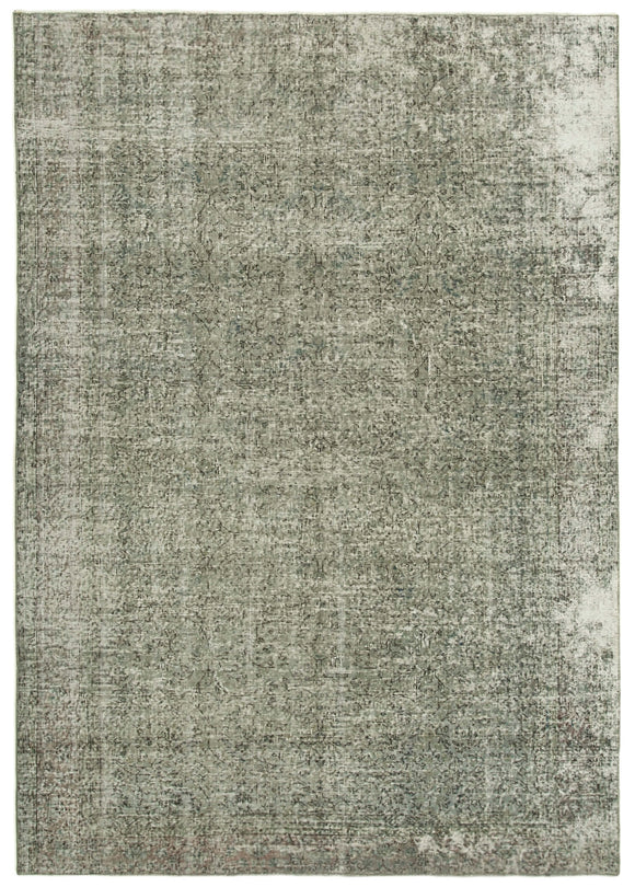 6' 8'' x 9' 4'' Handmade Vintage Overdyed Rug