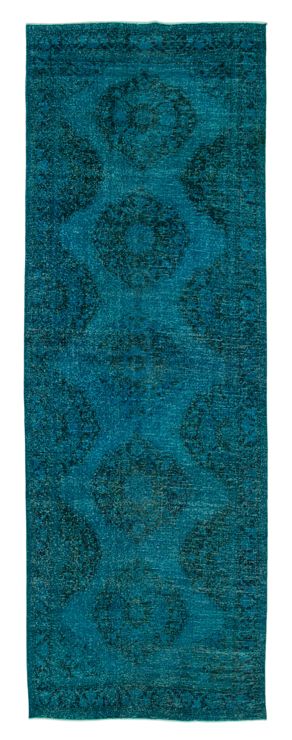 4' 6'' x 12' 10'' Turkish Hand-Knotted Runner Rug