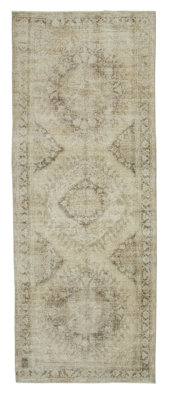 4' 10'' x 12' 7'' Turkish Hand-Knotted Runner Rug