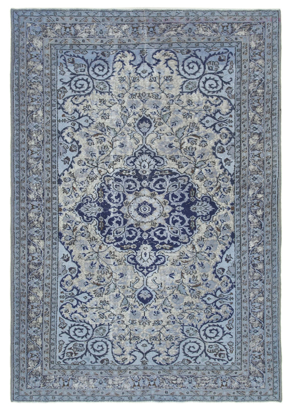 6' 3'' x 9' 1'' Turkish Hand Carved Rug