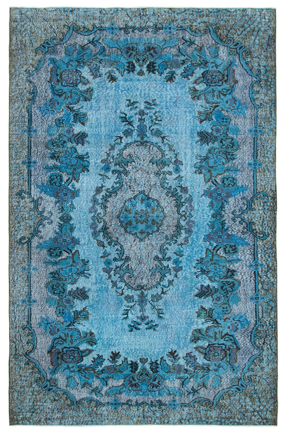 6' 3'' x 9' 9'' Turkish Hand Carved Rug