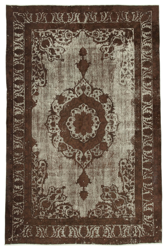 6' 11'' x 10' 9'' Turkish Hand Carved Rug