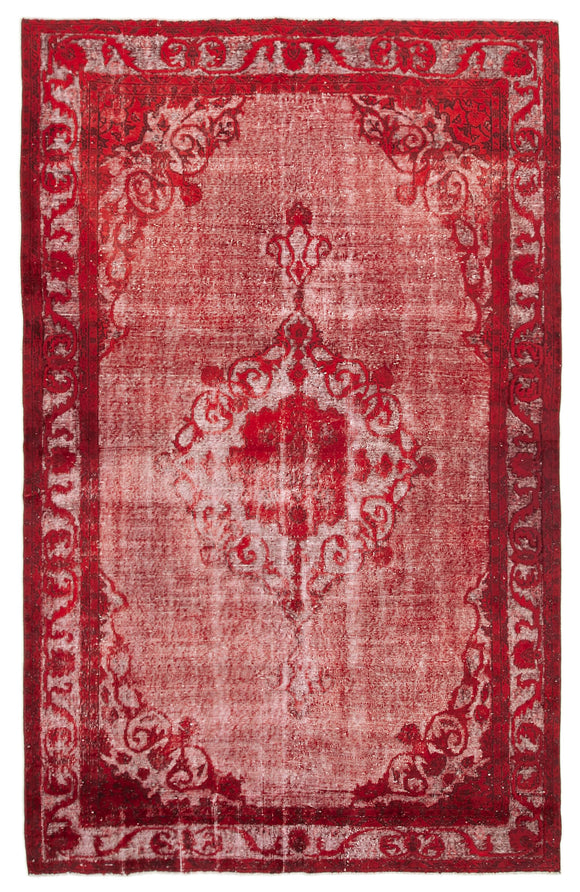 6' 4'' x 10' 4'' Turkish Hand Carved Rug