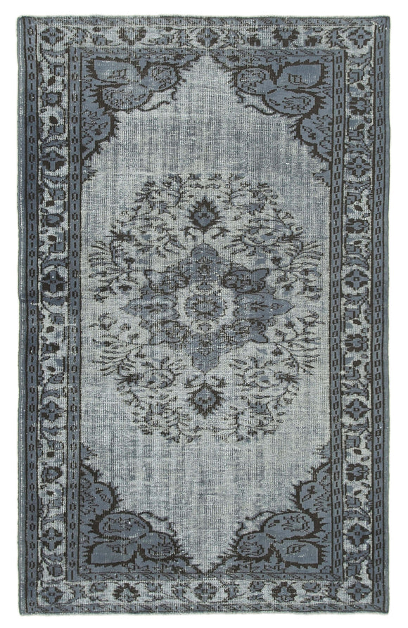 5' 3'' x 8' 6'' Turkish Hand Carved Rug