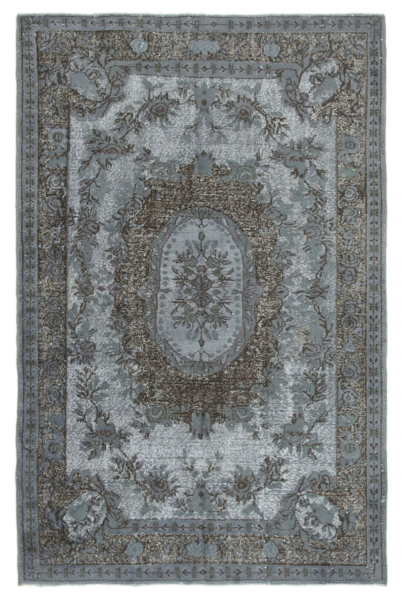5' 9'' x 8' 9'' Turkish Hand Carved Rug