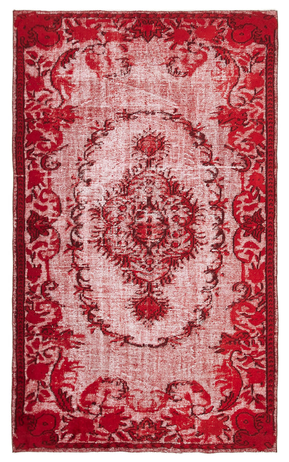 5' 6'' x 9' 1'' Turkish Hand Carved Rug
