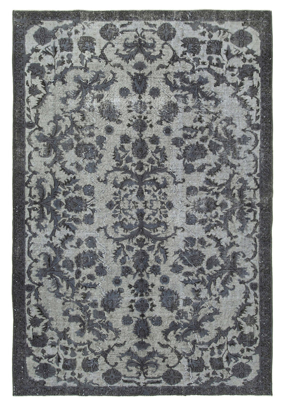 6' 3'' x 9' 1'' Turkish Hand Carved Rug