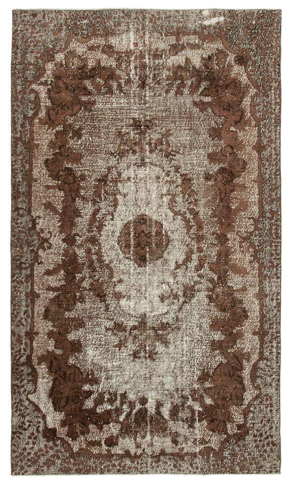 6' 4'' x 10' 11'' Turkish Hand Carved Rug