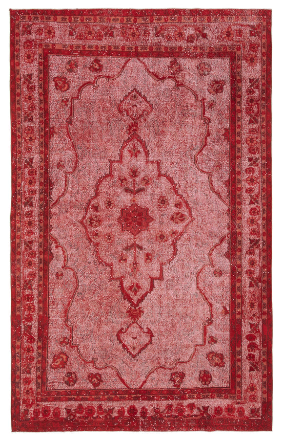 6' 9'' x 10' 11'' Turkish Hand Carved Rug